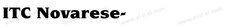 ITC Novarese字体转换